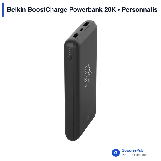 Powerbank personnalisable Belkin BoostCharge 20K avec logo - Image 10