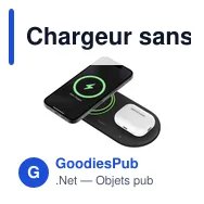 Chargeur sans fil personnalisable Belkin BoostCharge Pro 2-en-1 avec logo - Miniature 4