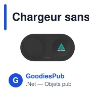 Chargeur sans fil personnalisable Belkin BoostCharge Pro 2-en-1 avec logo - Miniature 5