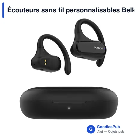 Écouteurs sans fil personnalisables Belkin SoundForm ClearFit avec logo