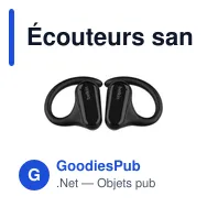 Écouteurs sans fil personnalisables Belkin SoundForm ClearFit avec logo - Miniature 2