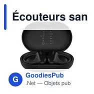 Écouteurs sans fil personnalisables Belkin SoundForm ClearFit avec logo - Miniature 3