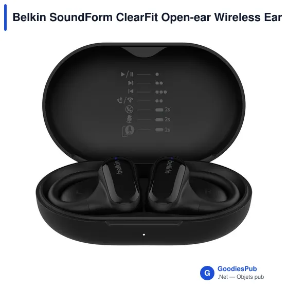 Écouteurs sans fil personnalisables Belkin SoundForm ClearFit avec logo - Image 3