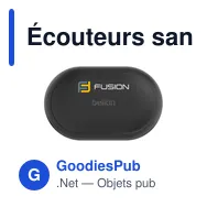 Écouteurs sans fil personnalisables Belkin SoundForm ClearFit avec logo - Miniature 4