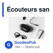 Écouteurs sans fil personnalisables Belkin SoundForm ClearFit avec logo - Miniature 5