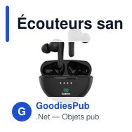 Écouteurs sans fil personnalisables Belkin avec logo - Miniature 1