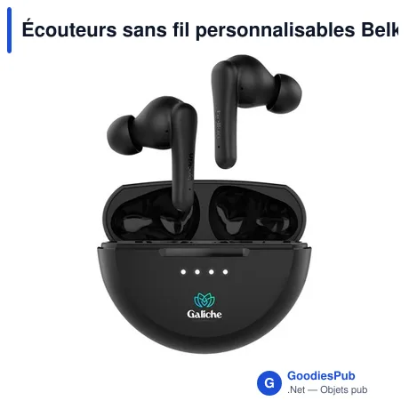 Écouteurs sans fil personnalisables Belkin avec logo