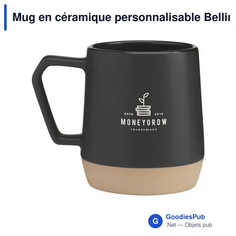 Mug en céramique personnalisable Bellini 330 ml avec logo