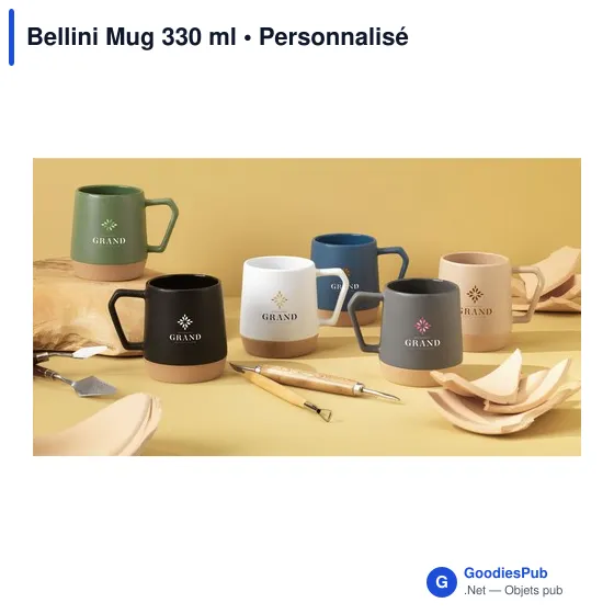 Mug en céramique personnalisable Bellini 330 ml avec logo - Image 11