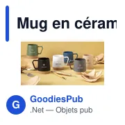 Mug en céramique personnalisable Bellini 330 ml avec logo - Miniature 5