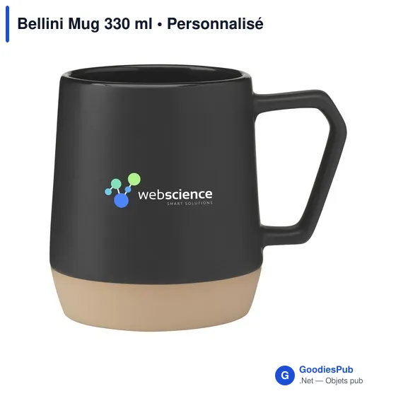 Mug en céramique personnalisable Bellini 330 ml avec logo - Image 6