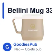 Mug en céramique personnalisable Bellini 330 ml avec logo - Miniature 7