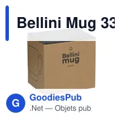 Mug en céramique personnalisable Bellini 330 ml avec logo - Miniature 8
