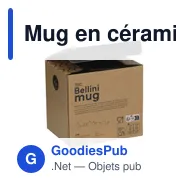 Mug en céramique personnalisable Bellini 330 ml avec logo - Miniature 9