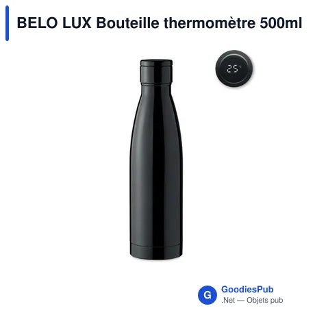 BELO LUX Bouteille thermomètre 500ml