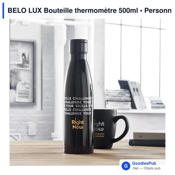 BELO LUX Bouteille thermomètre 500ml - Image 3