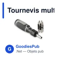 Tournevis multi-embouts personnalisable avec logo - BEND ME - Miniature 1