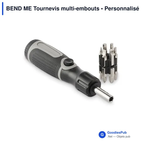 Tournevis multi-embouts personnalisable avec logo - BEND ME - Image 1