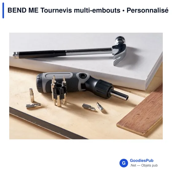 Tournevis multi-embouts personnalisable avec logo - BEND ME - Image 6