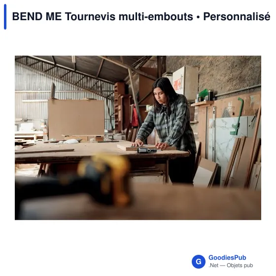 Tournevis multi-embouts personnalisable avec logo - BEND ME - Image 10