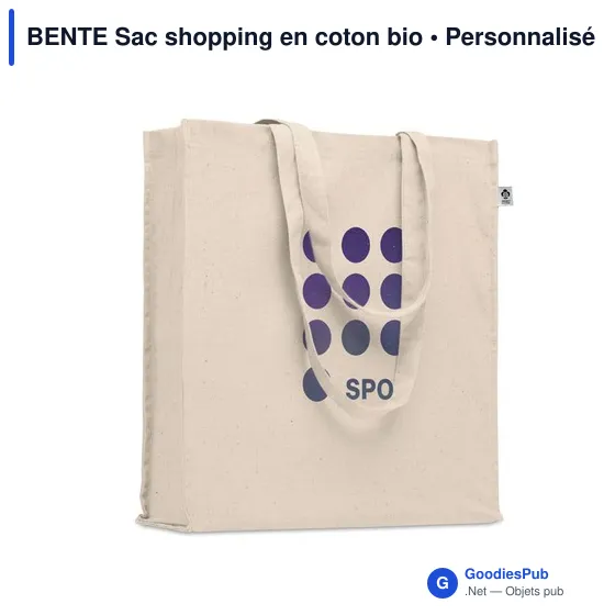 BENTE Sac shopping en coton bio - Image 4