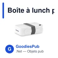 Boîte à lunch personnalisable Bento PP Meal Box avec logo - Miniature 1