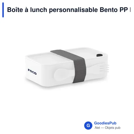 Boîte à lunch personnalisable Bento PP Meal Box avec logo