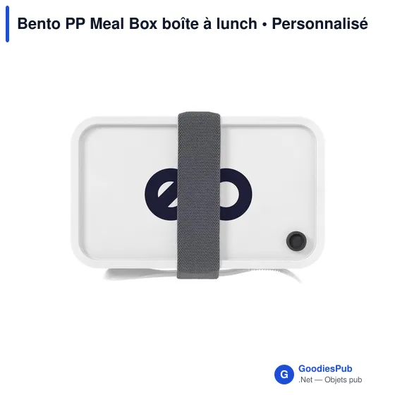 Boîte à lunch personnalisable Bento PP Meal Box avec logo - Image 2