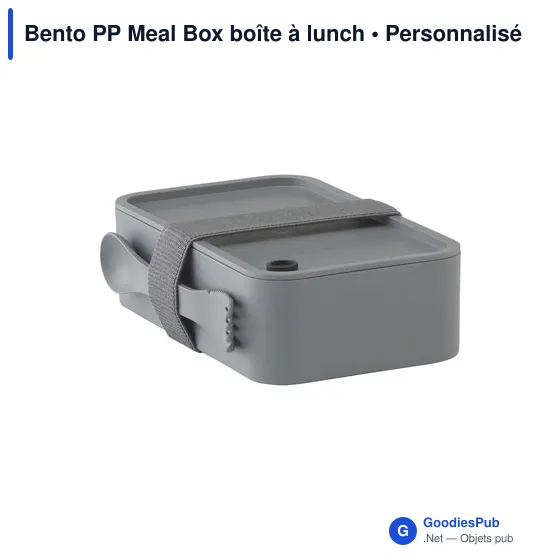 Boîte à lunch personnalisable Bento PP Meal Box avec logo - Image 12