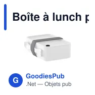 Boîte à lunch personnalisable Bento PP Meal Box avec logo - Miniature 3