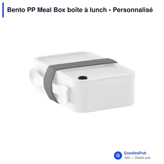 Boîte à lunch personnalisable Bento PP Meal Box avec logo - Image 3