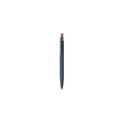 Variante bleu - Stylo bille personnalisable en aluminium recyclé avec logo - BERGAMO