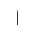 Variante noir - Stylo à bille personnalisable en aluminium recyclé avec logo - BERGAMO ++