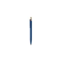 Variante bleu - Stylo à bille personnalisable en aluminium recyclé avec logo - BERGAMO ++