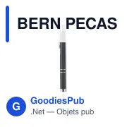 BERN PECAS Stylo poussoir blé paille PP - Miniature 6