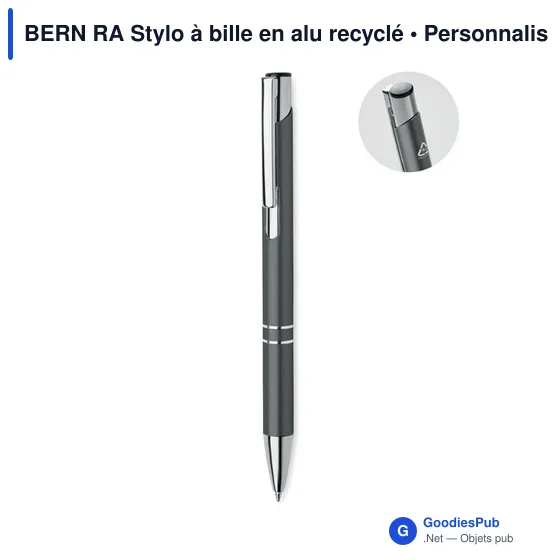BERN RA Stylo à bille en alu recyclé - Image 6