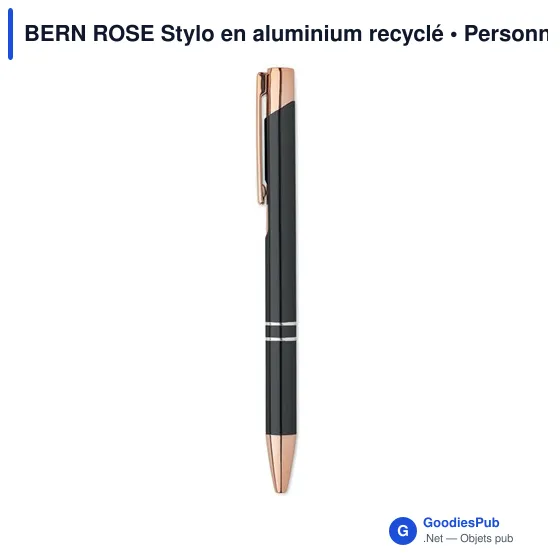 BERN ROSE Stylo en aluminium recyclé - Image 2