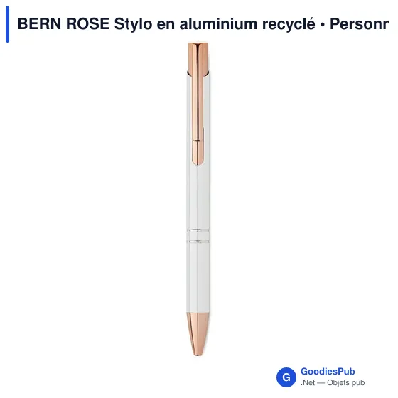 BERN ROSE Stylo en aluminium recyclé - Image 11