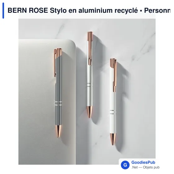 BERN ROSE Stylo en aluminium recyclé - Image 12