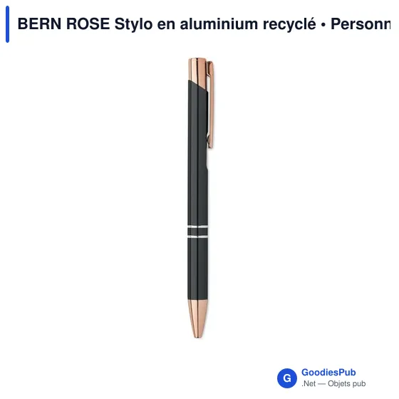 BERN ROSE Stylo en aluminium recyclé - Image 3