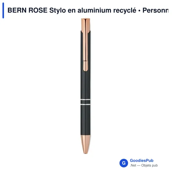 BERN ROSE Stylo en aluminium recyclé - Image 5