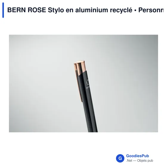 BERN ROSE Stylo en aluminium recyclé - Image 6