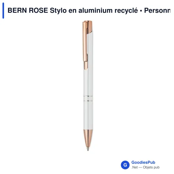 BERN ROSE Stylo en aluminium recyclé - Image 7