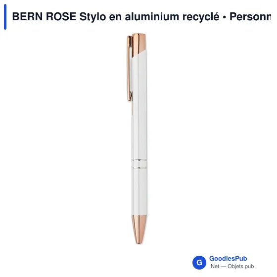 BERN ROSE Stylo en aluminium recyclé - Image 8