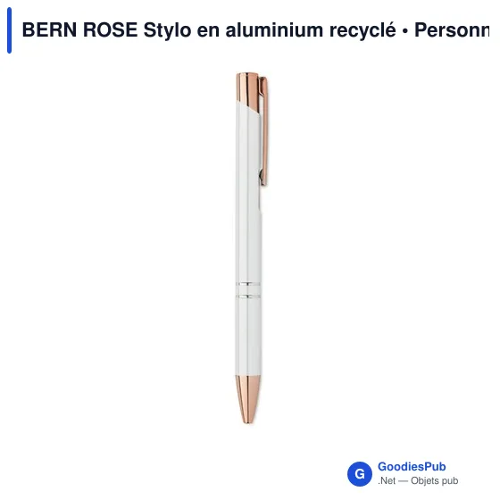 BERN ROSE Stylo en aluminium recyclé - Image 9