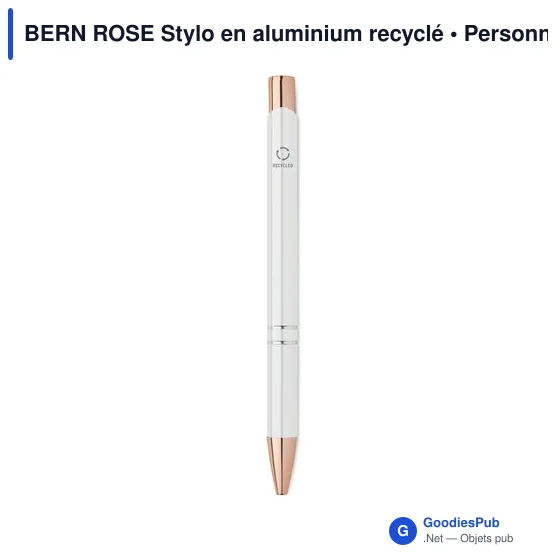 BERN ROSE Stylo en aluminium recyclé - Image 10