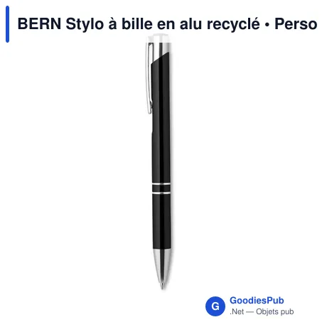 BERN Stylo à bille en alu recyclé