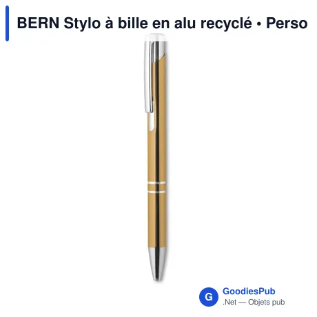 BERN Stylo à bille en alu recyclé