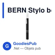 BERN Stylo à bille en alu recyclé - Miniature 3