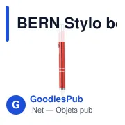 BERN Stylo à bille en alu recyclé - Miniature 4